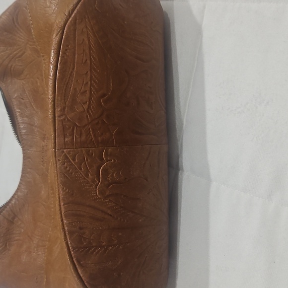 American leather company, western floral, satchel purse, shoulder length - Picture 7 of 10